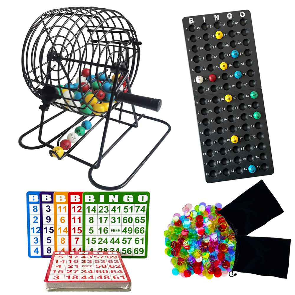 SEETOOOGAMES Deluxe bingo cage (8in) for fast, engaging game calls