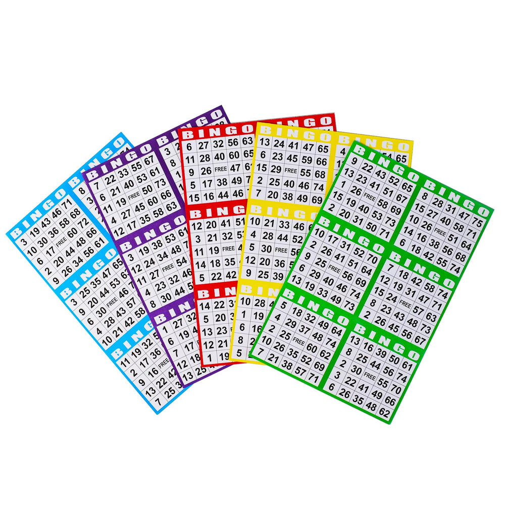 SEETOOOGAMES bingo cards show bold numbers for clear viewing