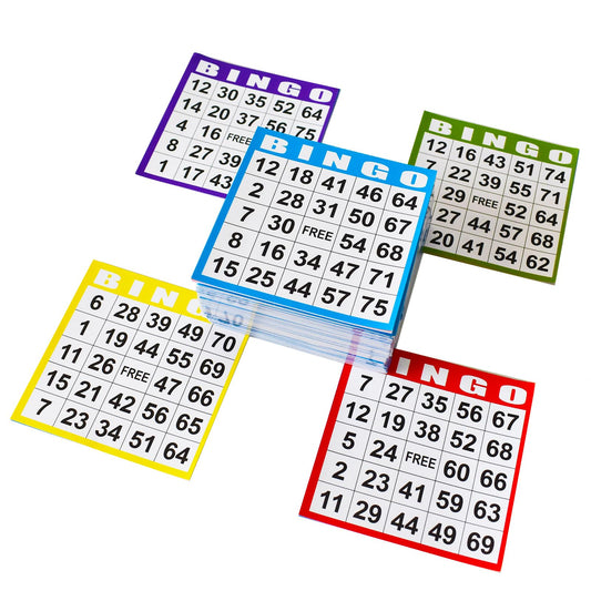 SEETOOOGAMES bingo paper card 4x4 for quick, readable numbers during play