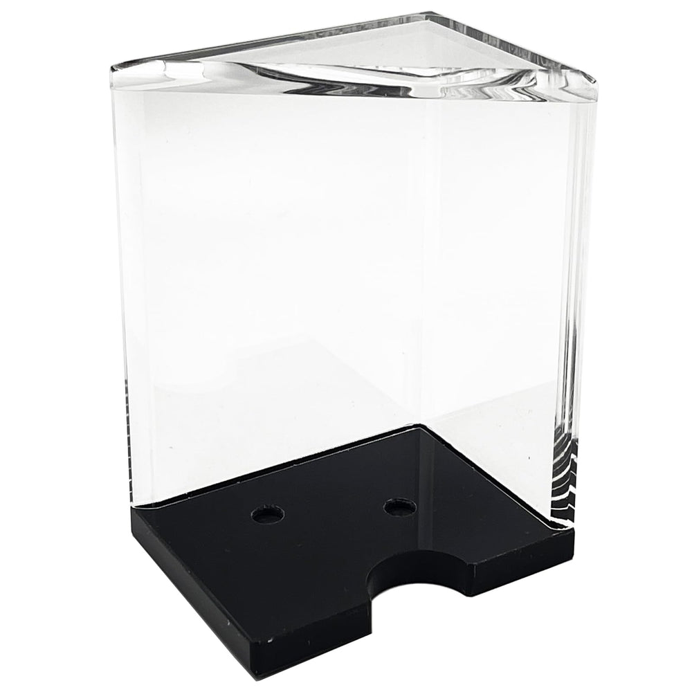 SEETOOOGAMES blackjack discard tray, front view, durable clear acrylic for long home games.