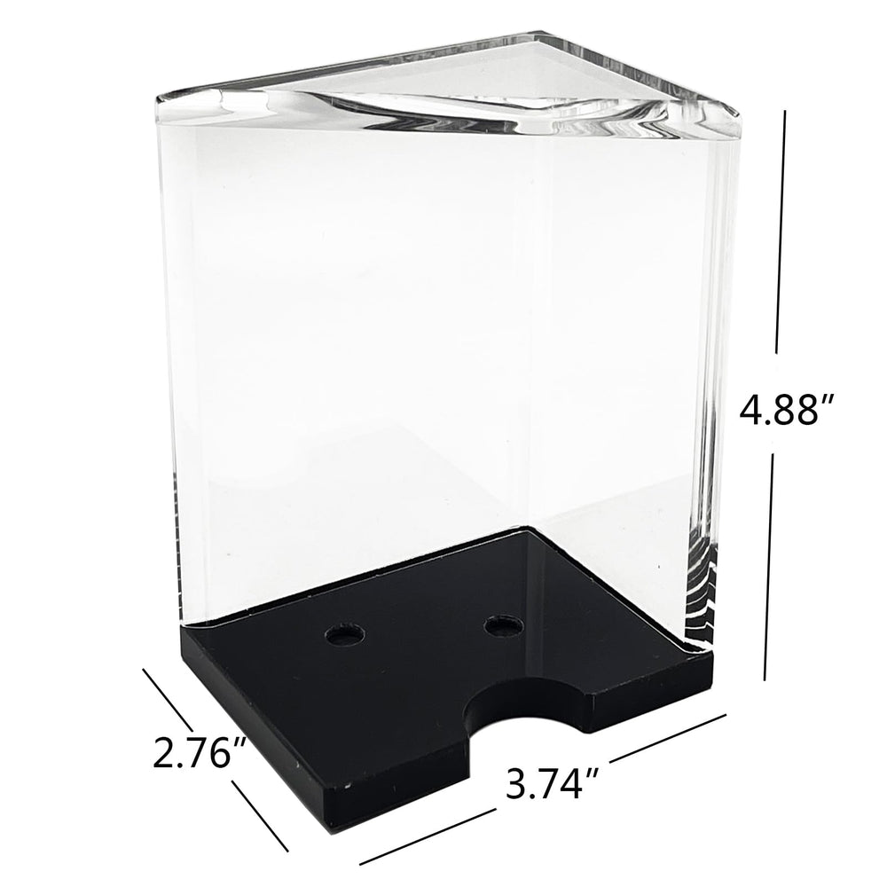 SEETOOOGAMES clear acrylic tray with 6-deck capacity for larger card game sessions.