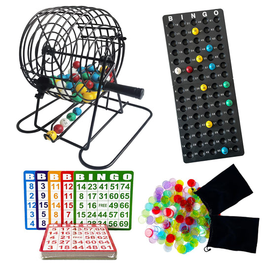 SEETOOOGAMES deluxe bingo cage 8-inch for smooth random draws in gatherings.