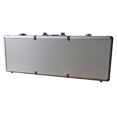 SEETOOOGAMES empty aluminum poker chip case exterior with a durable, travel-friendly finish.