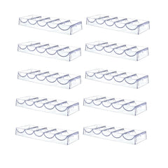 SEETOOOGAMES poker chip tray in clear acrylic 10-pack enhances table organization