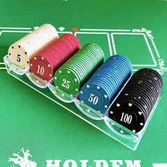 SEETOOOGAMES gift-ready poker chips set for poker, blackjack, and mahjong nights