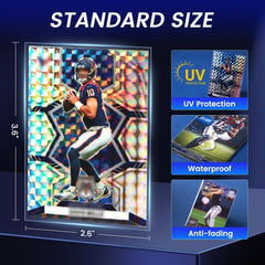 SEFOWG 66x91mm standard card sleeves fit common trading and sports cards securely