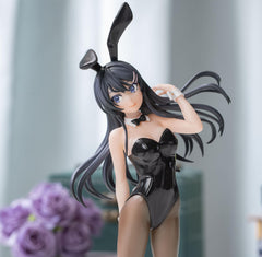 SEGA Mai Sakurajima figure, close-up eyes highlighting vibrant detailing.