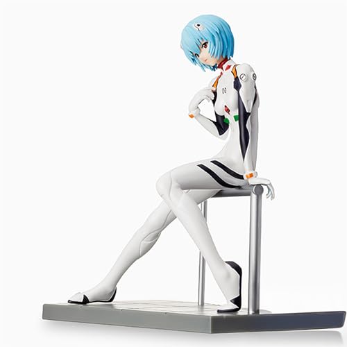 SEGA Evangelion Rei Ayanami LPM figure in dynamic pose for shelf display.