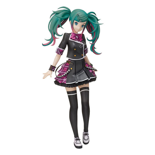 SEGA Hatsune Miku Classroom Miku SPM Figure with base stand for stable display.