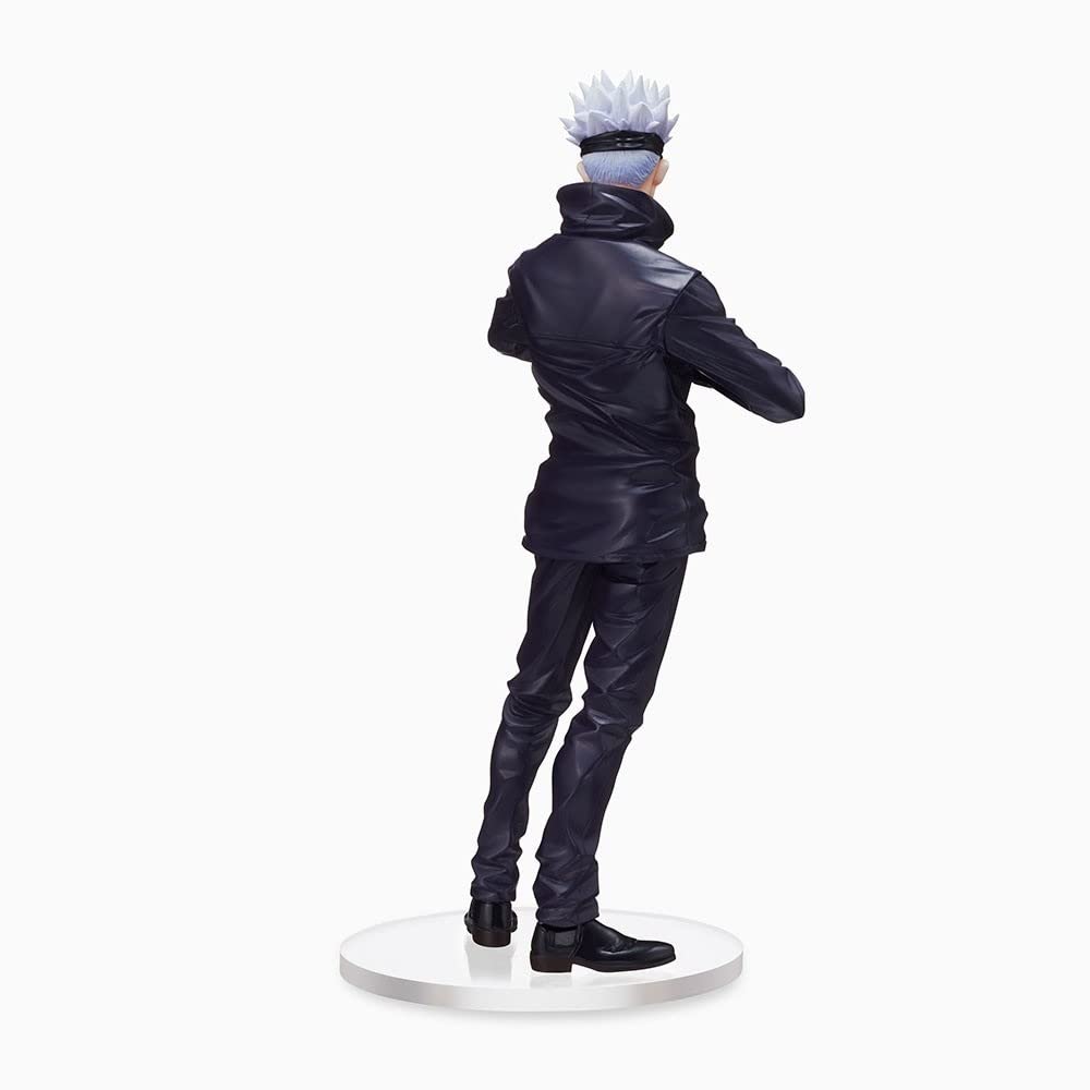 SEGA Jujutsu Kaisen SPM Figure Satoru Gojo portrait for desk or shelf decor.