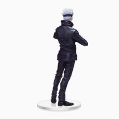 SEGA Jujutsu Kaisen SPM Figure Satoru Gojo portrait for desk or shelf decor.