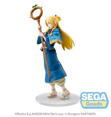 SEGA Luminasta Marcille figure head detail, intricate sculpting enhances realism on desk