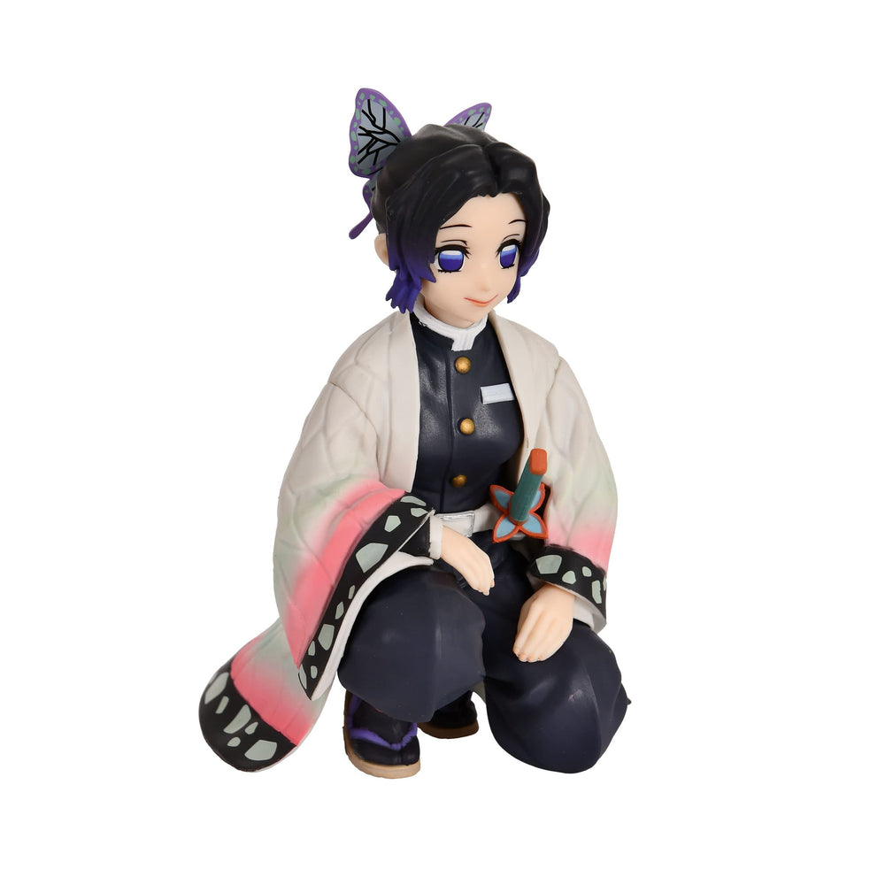 SEGA Shinobu Kocho PM Perching Figure on display shelf for Demon Slayer fans.