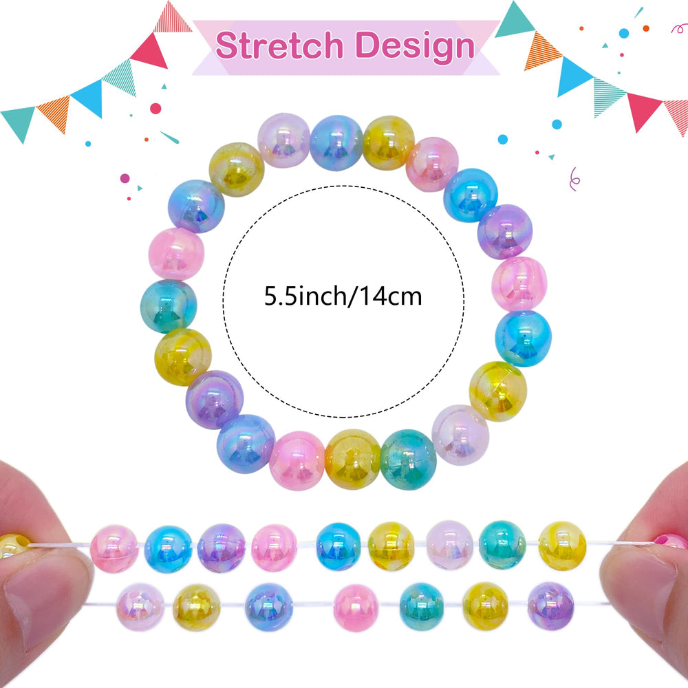 SIELEVIN stretchy elastic bracelets ensure easy on off wear for active kids