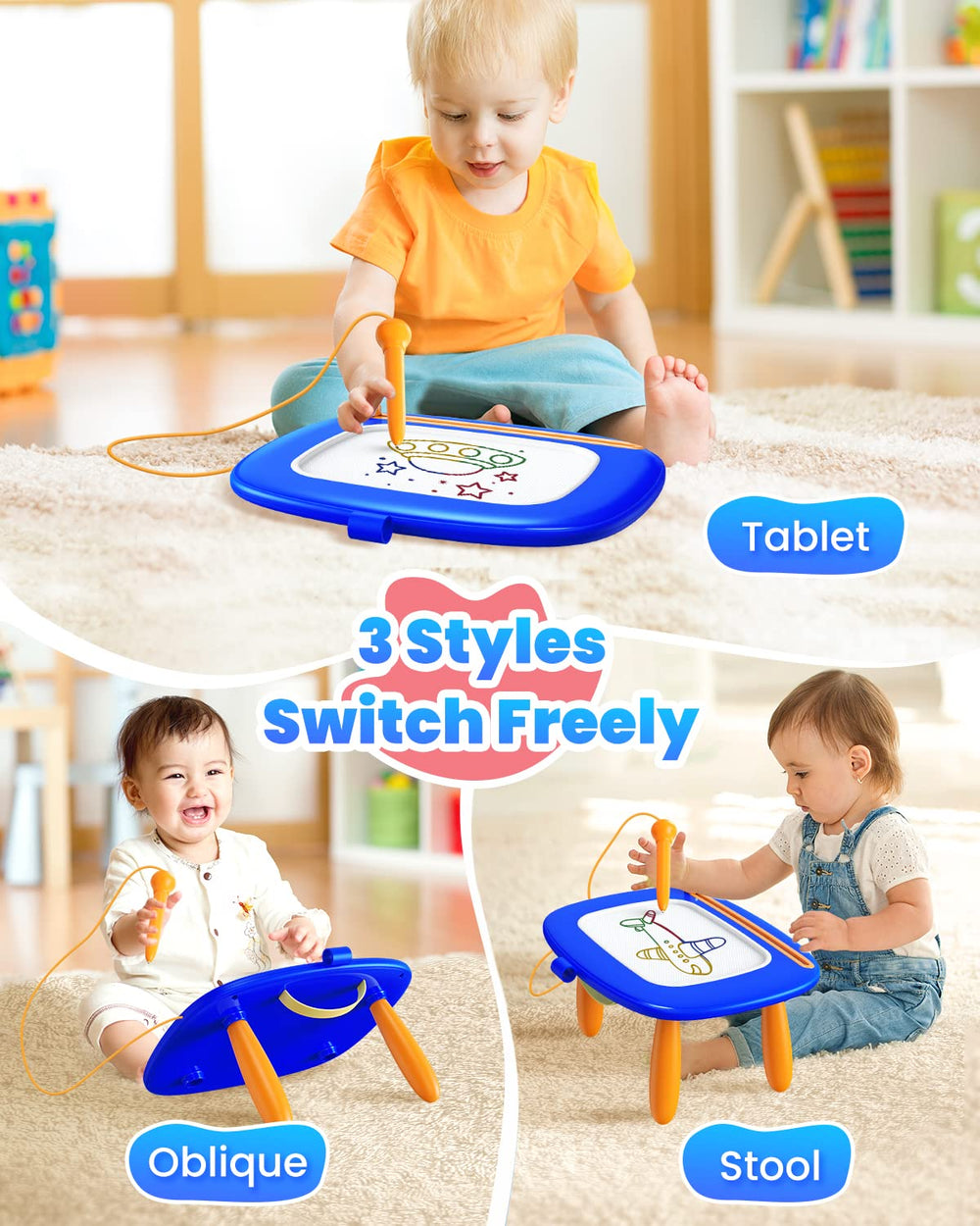 Seimome Ergonomic Doodle Pen offers a comfortable grip for little hands.
