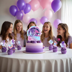 SEL movie cupcake topper design-5 playful styles for celebrations.