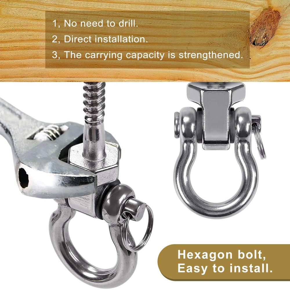 SELEWARE 1500 lb capacity swing hanger supports sturdy porch and gym setups.