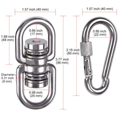 SELEWARE swivel punching bag attachment for secure hanging and rotation