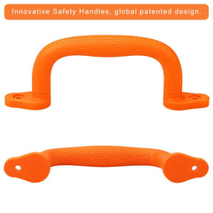 SELEWARE Orange playground handles support up to 300 lbs for reliable play.