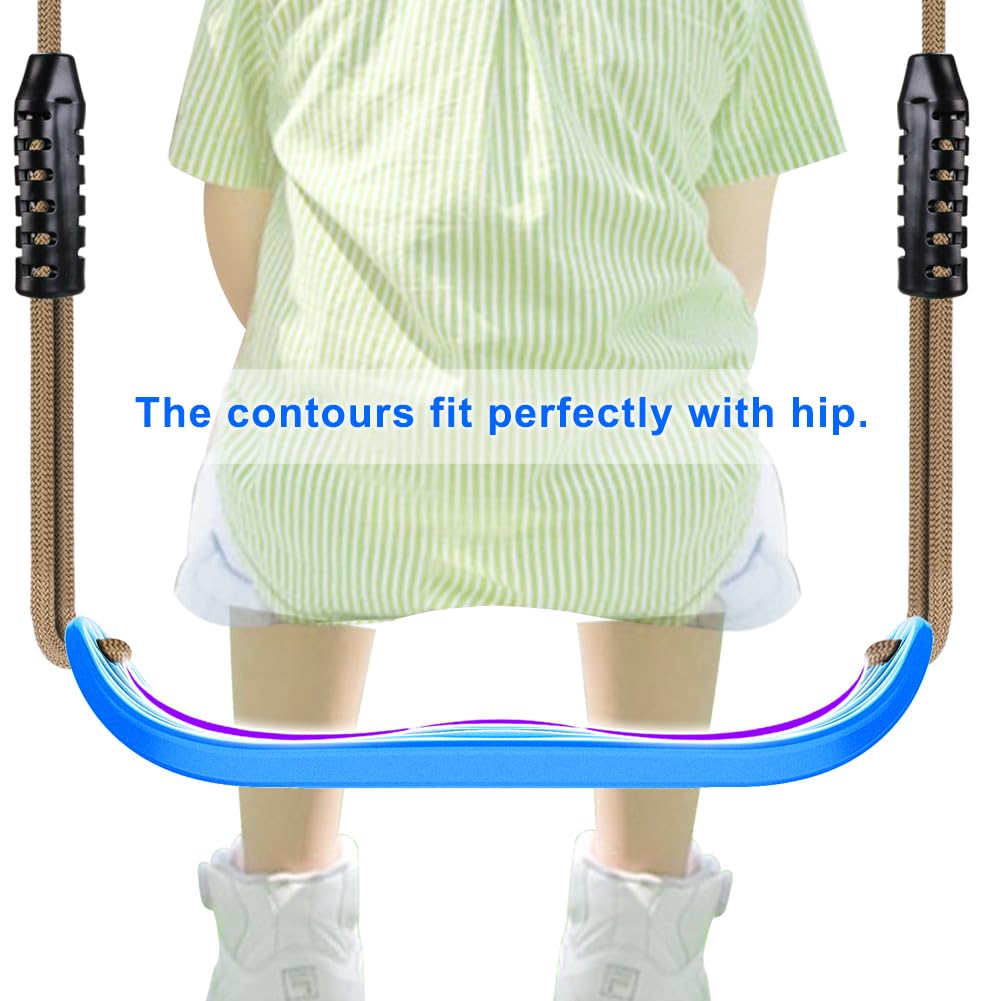 SELEWARE quick-connect buckle allows tool-free, quick setup for indoor or backyard swings