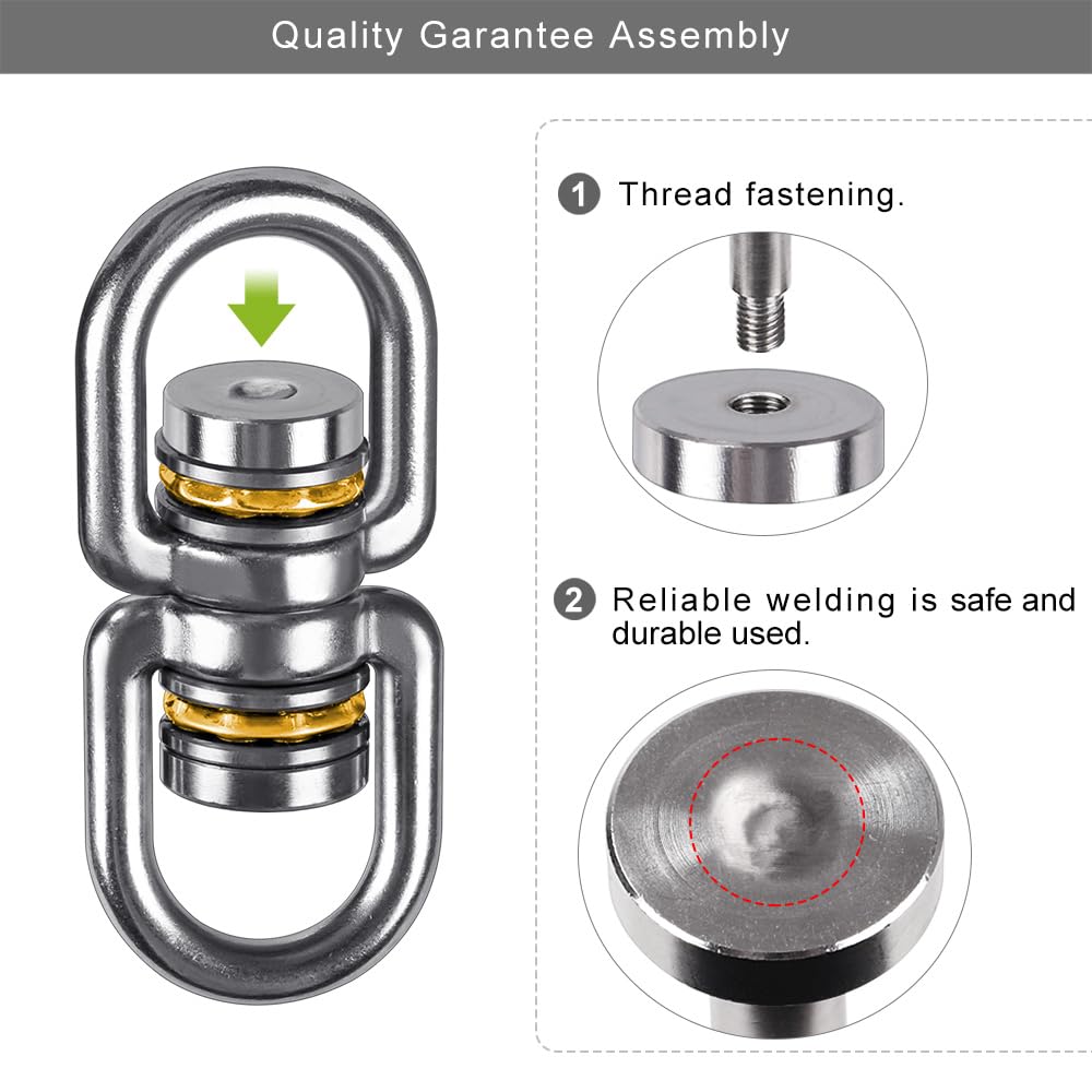 SELEWARE swivel ring in durable metal supports reliable overhead setups