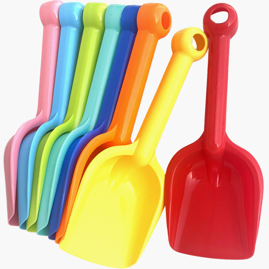 Selterm eight-pack beach shovels set ready for sunny sand play