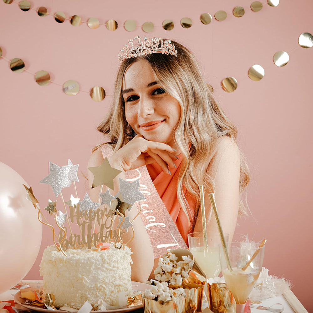 Semato 13th birthday crown clip ensures a firm fit.