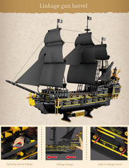 SEMKY Black Devil Pirate Ship building process offers a satisfying assembly experience.