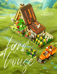 SEMKY Farm House Building Set packaging showing 610 pieces for gifting