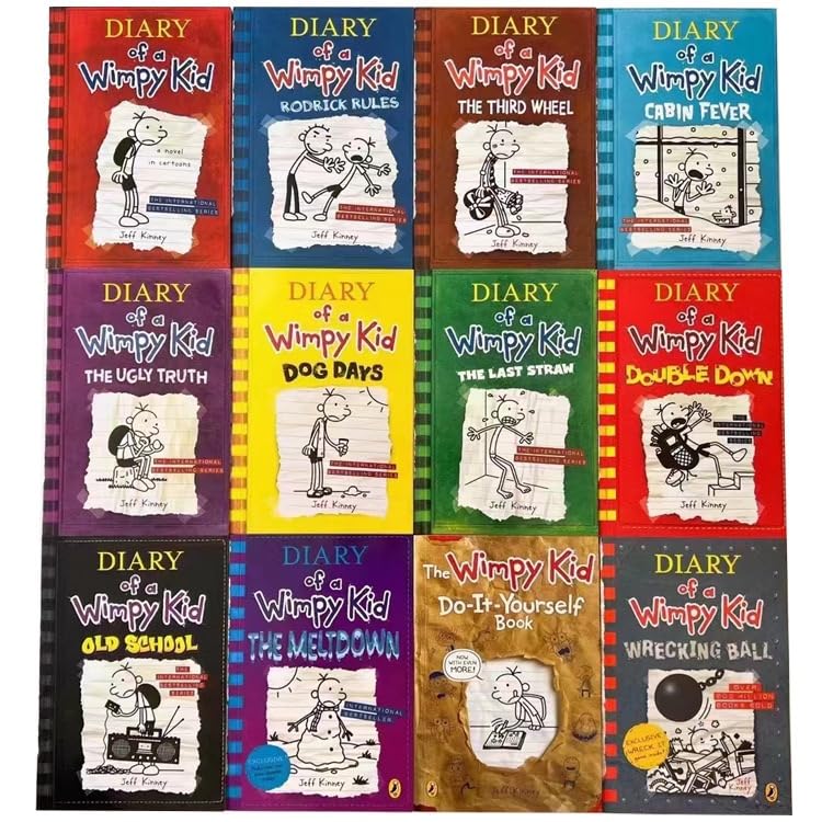 semyuin Diary of a Wimpy Kid 24 books inside a sturdy, gift-ready box.