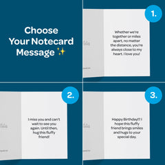 Notecard Miss You from SendAFriend offers warm message for miles apart