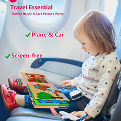 Sendhjurf Montessori Busy Book travel-friendly layout for quiet time on journeys