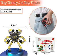 Sengtin deformable fidget spinner chains with six joints and long spin time.