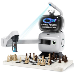 Sense Robot AI Chess Robot shows precise robotic-arm placement for smooth, immersive gameplay.
