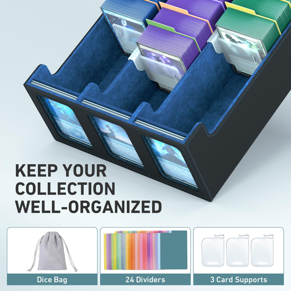 SENVINI 24 dividers for precise card organization and sectioning.