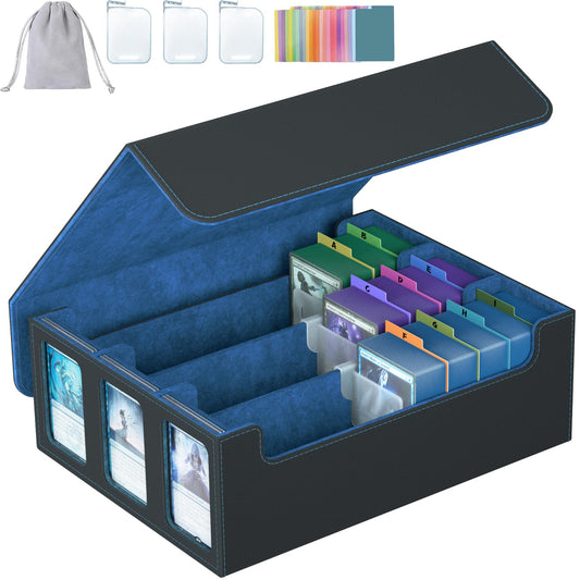 SENVINI 3-row storage box top view showing ample card capacity and layout.