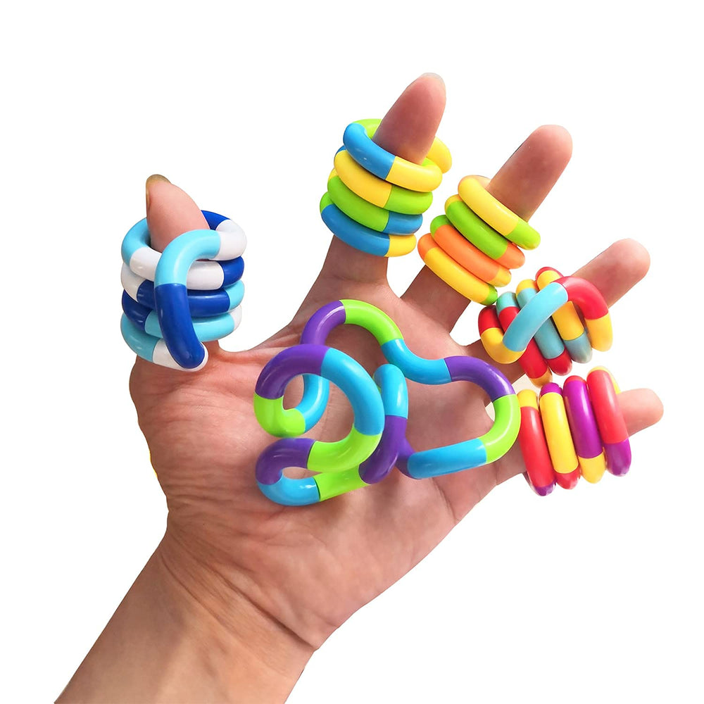 Sensory Fidget Toys twist chain designs for de-stressing and creative play.