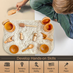 Sensory-N-Stuff supports imaginative play during sensory tasks.