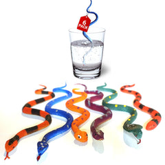 SENSORY4U color-changing snakes six-pack for bath-time color surprises