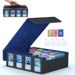 SENVINI 4-Row card box interior layout shows spacious capacity for unsleeved cards.