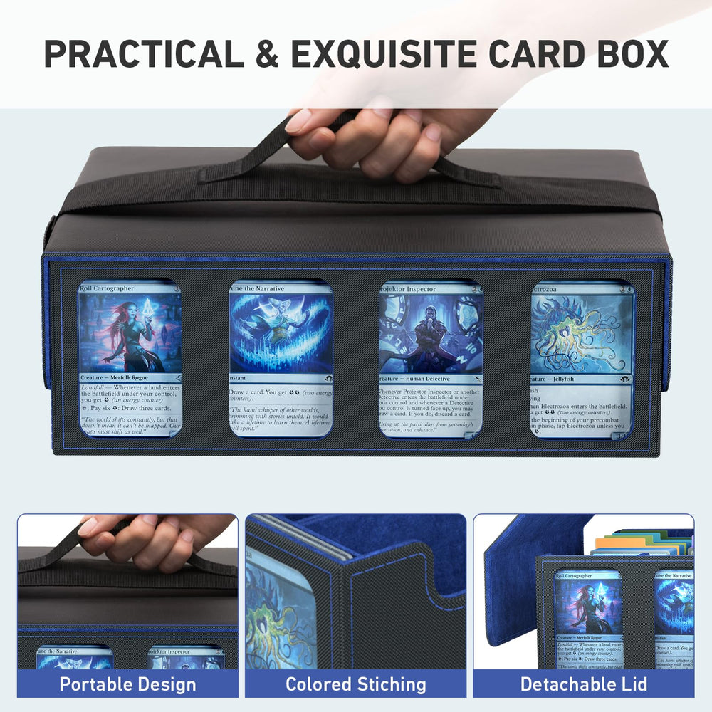 SENVINI magnetic closure secures your collection during transport.