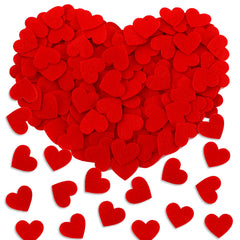 SEPGLITTER Valentine hearts 300pc pack for versatile craft projects.