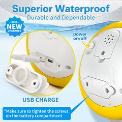 SEPHIX LED bath toy with waves lighting keeps toddlers engaged
