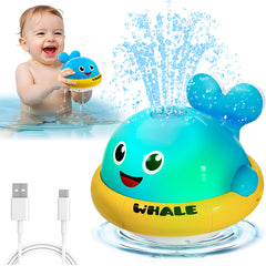 SEPHIX light-up whale bath toy sprinkler enhances bath time with colorful spray