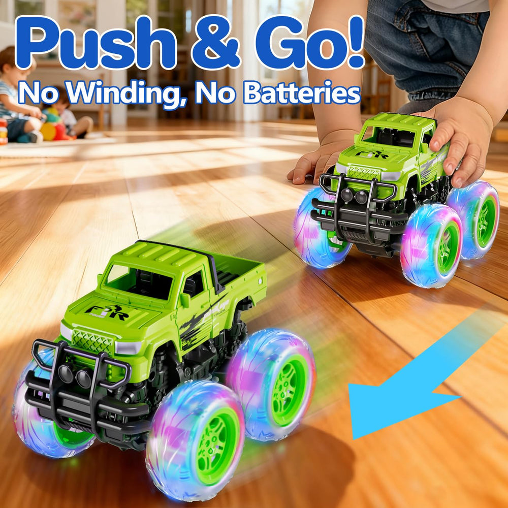 SEPHIX Monster Truck with light up wheels for exciting nighttime races