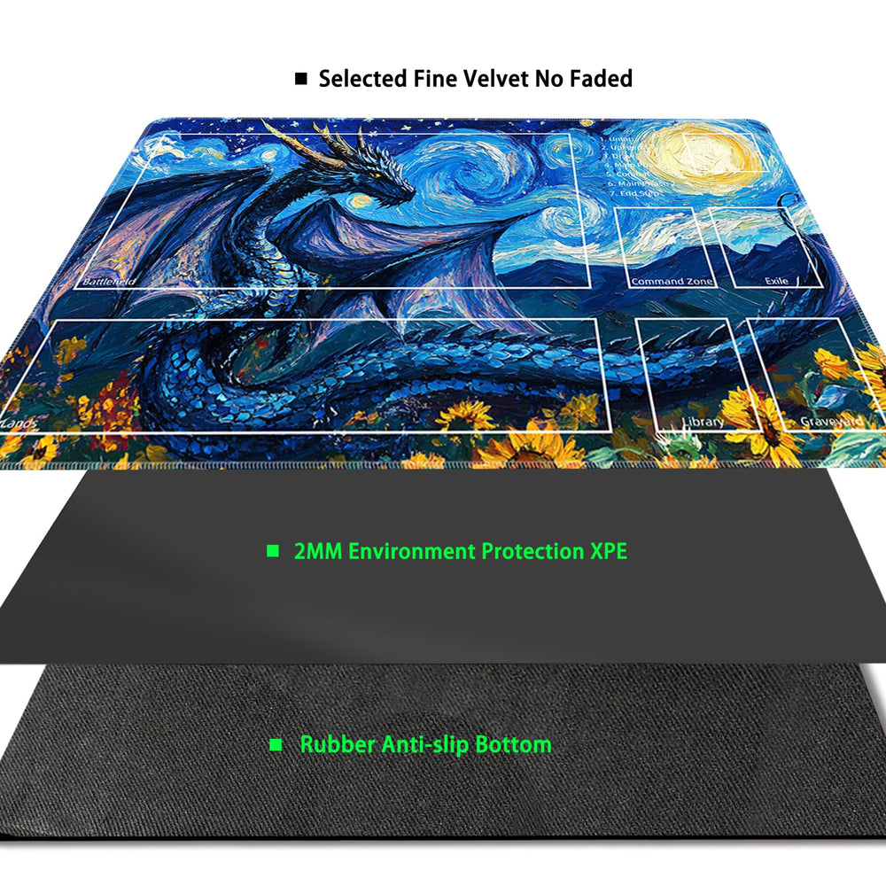 Sepmat MTG playmat stitched edges for durability and premium look