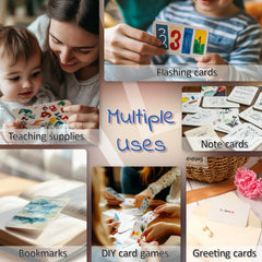SeptCity education-friendly blank cards enable classroom games and word learning activities.
