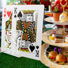 SeptCity jumbo cards laminate finish makes them durable for outdoor play
