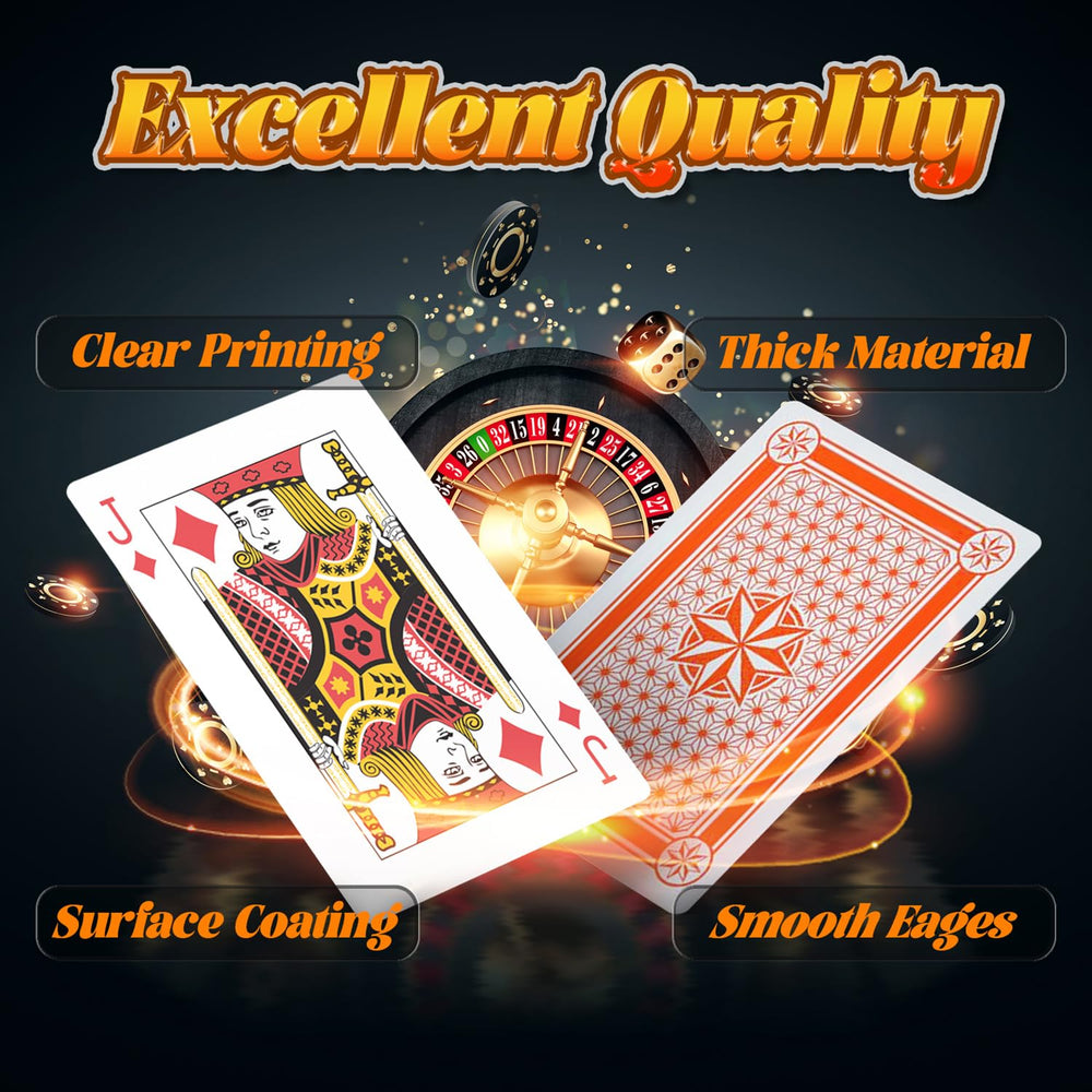 SeptCity Jumbo Playing Cards are easy to shuffle and grip for all players.