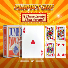 SeptCity jumbo cards with a film-like finish, durable for repeated shuffles.